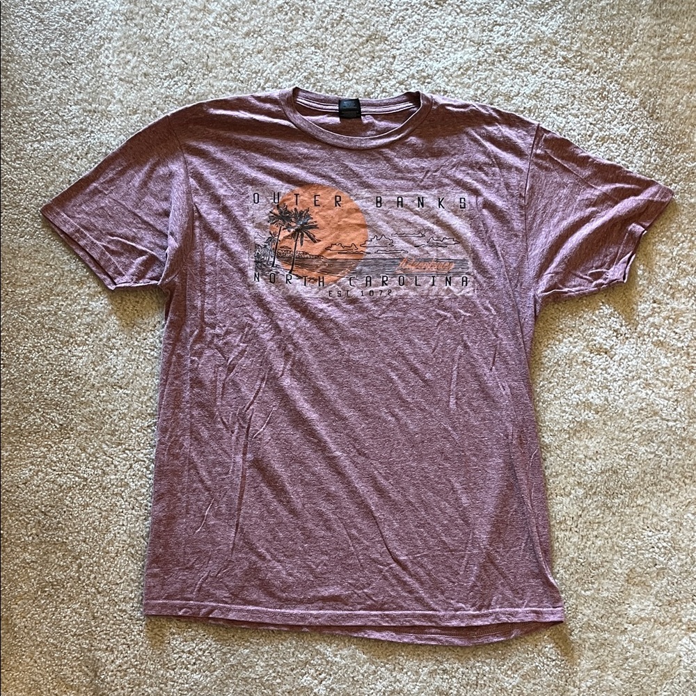 Outer Banks Graphic T-Shirt - Maroon